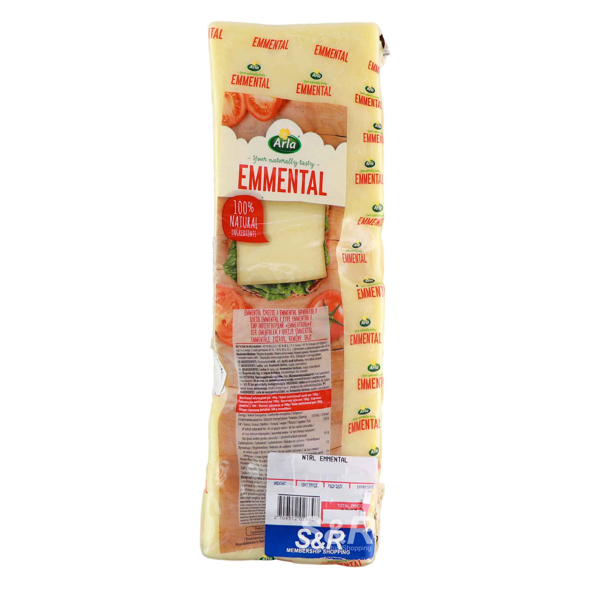 Arla Emmental Cheese approx. 2.7kg Arla Emmental Cheese approx. 2.7kg